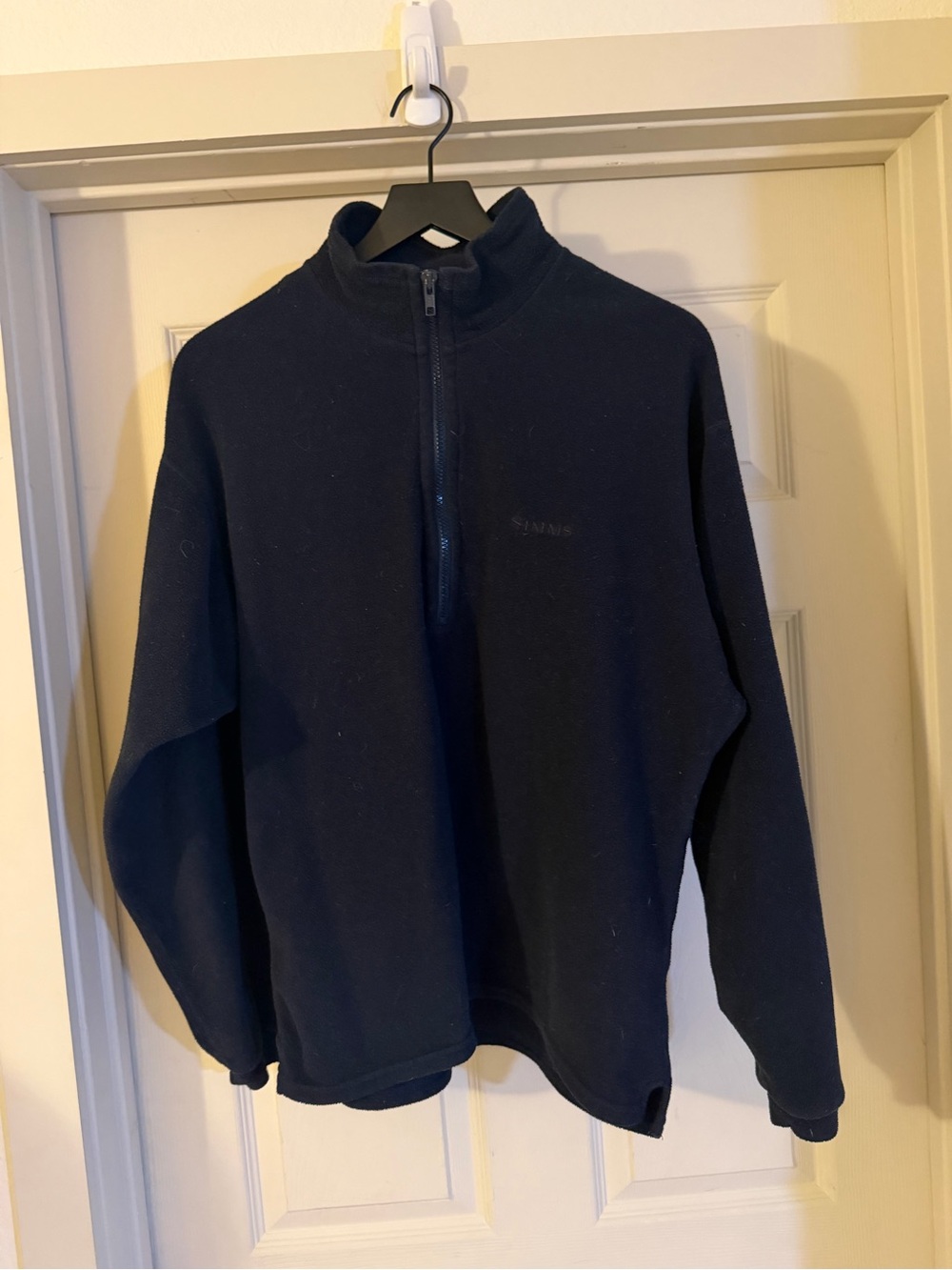 Simms Navy Half-Zip Pullover Sweater